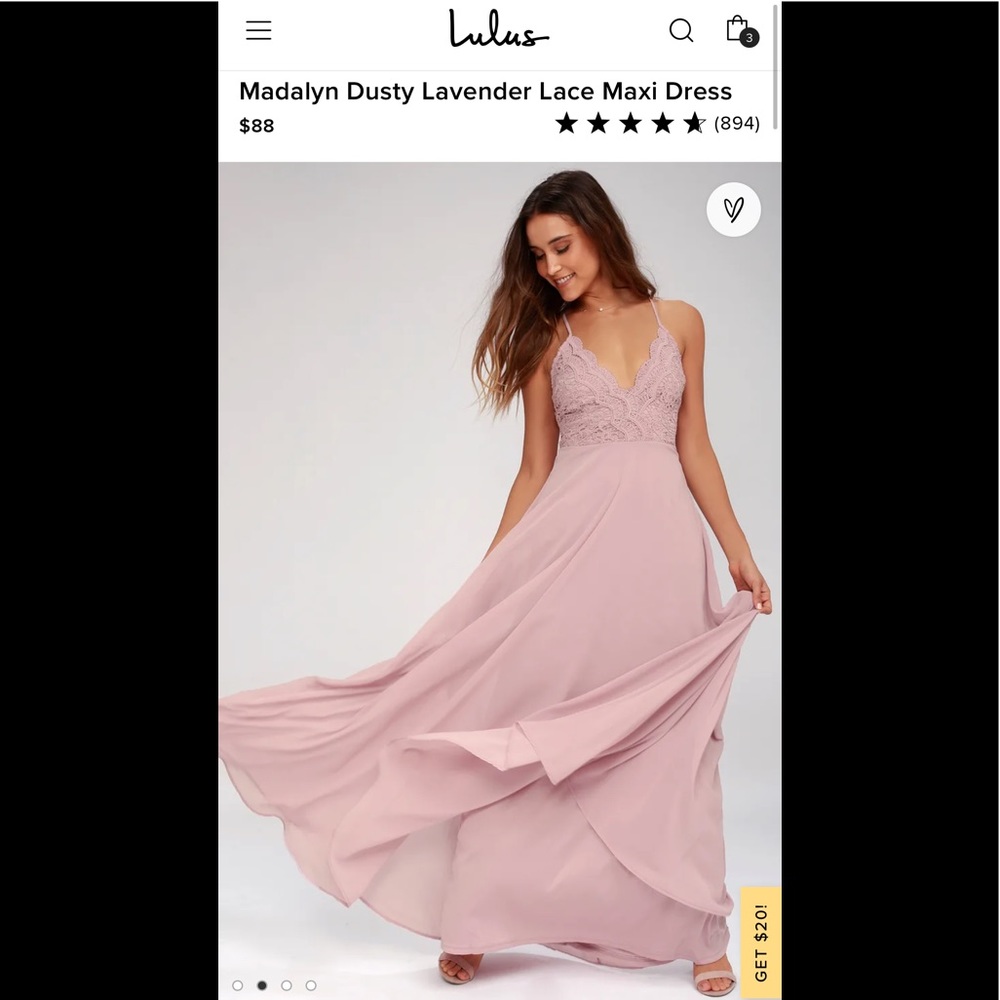 Lulus maxi dress